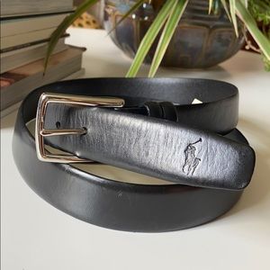 Polo by Ralph Lauren black leather belt